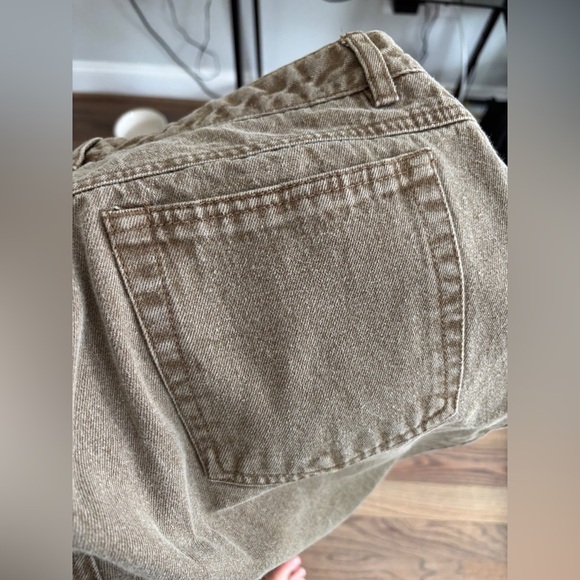 Vintage DKNY Faded Brown Denim Straight Leg Midrise Jeans Size 10 - Picture 6 of 7